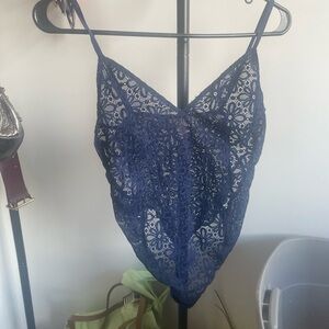 Navy Blue Lace Camisole